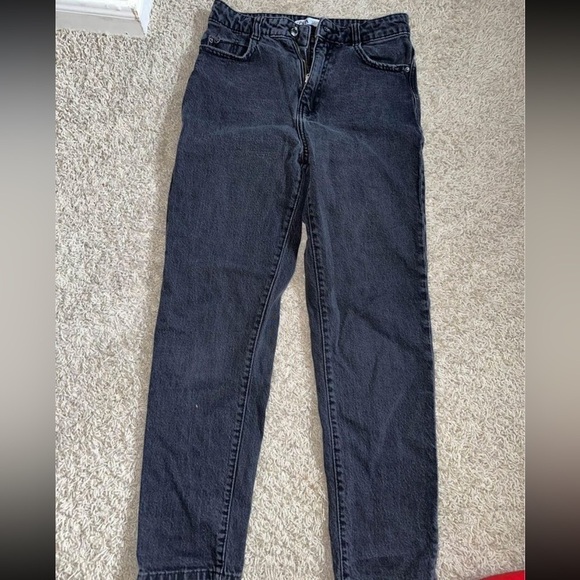 Zara Black Mom Jeans Size 4 - Picture 1 of 2